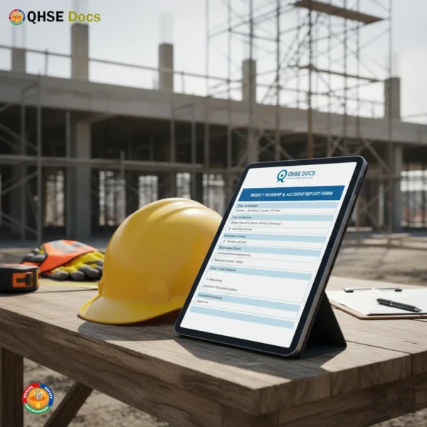 Weekly Incident & Accident Report Form